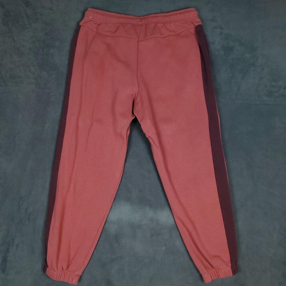 Nike Pants Mens Large Red Colorblock Sweatpants Tapered Athletic Joggers Striped - Picture 6 of 7